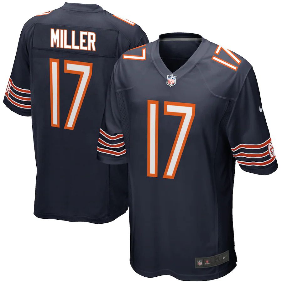 Men Chicago Bears #17 Anthony Miller Nike Navy Game Player NFL Jersey->chicago bears->NFL Jersey